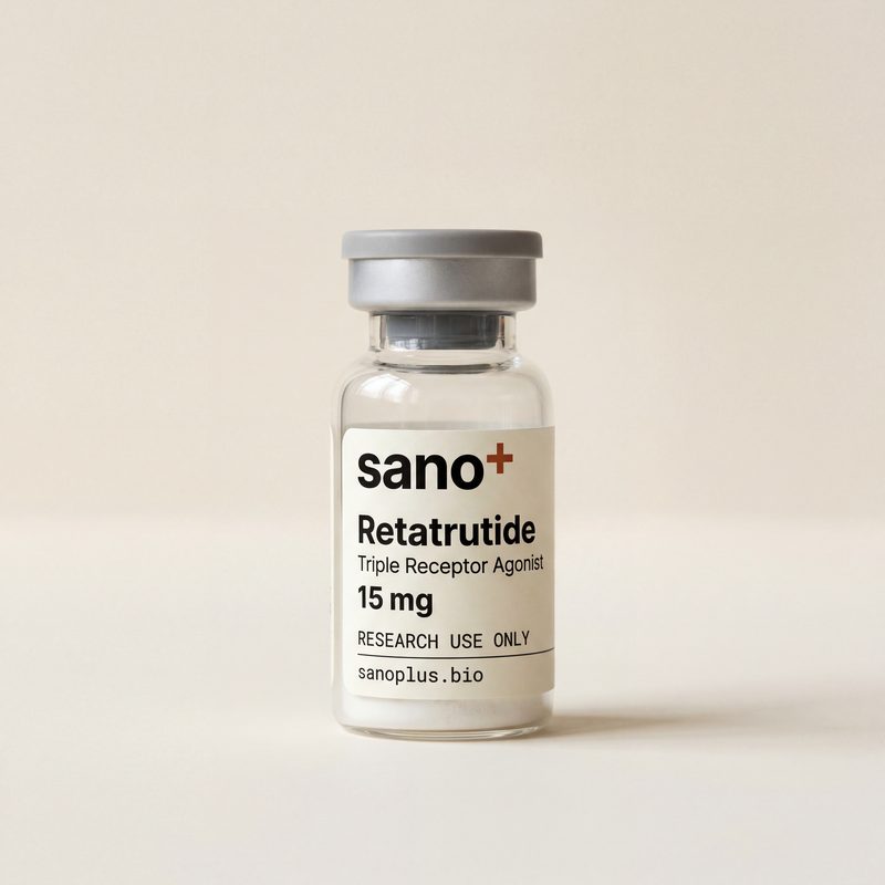 Retatrutide research compound vial